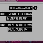 Jquery HTML Tutorial Nice Menu Sidebar Part 1