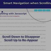 Hide Navbar On Scroll Down And Show On Scroll Up Html CSS And Javascript