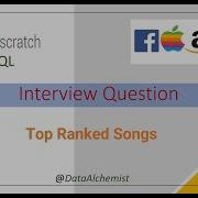 Top Ranked Songs Medium Stratascratch SQL Solution Interview Problem