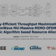 Energy Efficient Throughput Maximization In MU MMIMO OFDM Genetic Algorithm Resource Allocation