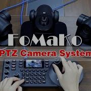 FoMaKo New PTZ Camera KC608 Pro Controller Bundle Settings For HDMI NDI 4K PTZ Live Stream Camera