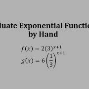 Evaluate Exponential Functions Base 3 And 1 3