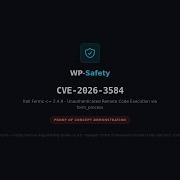 CVE 2026 3584 Kali Forms Improper Control Of Generation Of Code Code Injection PoC WP Safety