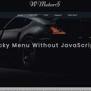 Sticky Navbar WITHOUT JQuery JavaScript HTML5 CSS3 SCSS