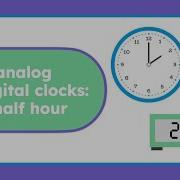 Telling Time Matching Analog And Digital Clocks