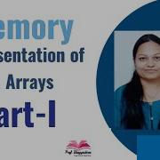 Memory Representation Of An Arrays Part I One Dimensional Arrays Prof Bhagyashree Shendkar
