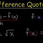 Difference Quotient