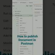 API TESTING POSTMAN HOW TO PUBLISH DOCUMENTS