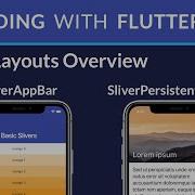 Flutter Slivers Overview SliverAppBar SliverPersistentHeader