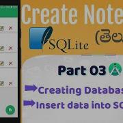 Android Note App Tutorial Creating SQLite Database Part 3 SQLite Android Studio Kotlin
