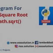 Find Square Root Square Root Using Math Function
