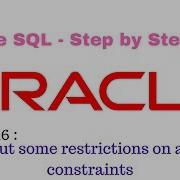 Oracle Sql Step By Step Approach 087 No Empty Data Allowed Not Null
