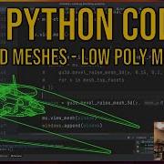 Python Coding Chillstream 3D Mesh Processing More Low Poly Spacecraft Interiors