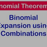 Binomial Expansion Using Combinations SHS 1 ELECTIVE MATH