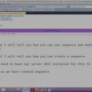 Using Sequence In Sql Server 2012 Tutorials