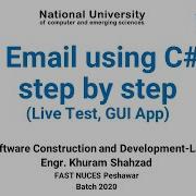 SCD Lab 10 Send Email Using C NET Step By Step Email Sending GUI App C NET