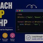 PHP Foreach Loop Explained Simple Easy Tutorial For Beginners