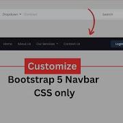 How To Customize Bootstrap 5 Navbar CSS Only 2