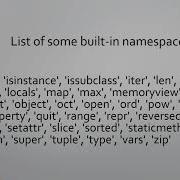 Namespaces In Python