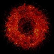 4k Golden Particle Explosion Shock Wave Free Blast Shockwave