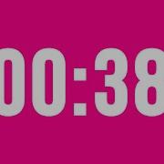 38 Second Countdown Timer No Music With Alarm Clock At The End