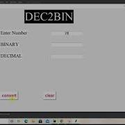 Exp 10 Graphical User Interface Using Tkinter Decimal To Binary Converter