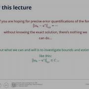 FEM Lecture 12 Discretization Error And Convergence