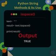 Exploring Python String Methods Isspace Python Coding Interview Pythontutorial