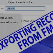 Exporting Records From FM Starting Point