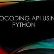 Geocoding API Using Python In Tamil