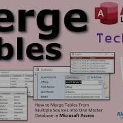 How To Merge Tables From Multiple Sources Into One Master Database In Microsoft Access