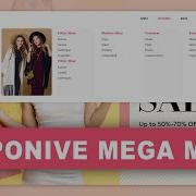 Ecommerce Website Responsive Mega Menu And Dropdown Menu Using Only HTML CSS