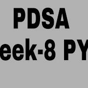 PDSA Week 8 PYQ Detailed Solution