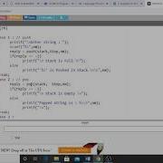 Implementation Of C Program To Push And Pop String In Stack