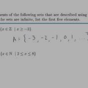 Set Theory Example Set Builder Notation