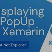 Displaying PopUp In Xamarin Forms Xamarin Display Alert