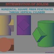 Intersection Of Solids Problem 4 Engineeringgraphics Engineeringdrawing Engineeringcourse