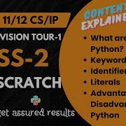 Python Revision Tour 1 Computational Thinking And Programming 1 Class No 2 Class 12 CBSE CS