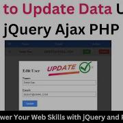 How To Update Data Using JQuery Ajax PHP How To Update Data Using Ajax In Php