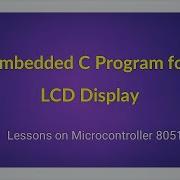 Embedded C Program For LCD Display