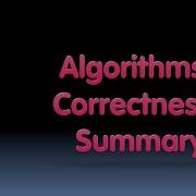 BJC 2x Algorithms Part 8 Correctness Summary