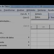 Importar Bases De Datos De Excel A PSPP