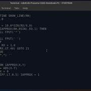 FORTRAN Program To Draw A Sine Wave