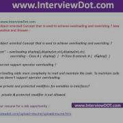 What Is The Object Oriented Concept That Is Used To Achieve Overloading And Overriding Job Java