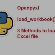 Openpyxl Load Workbook Function Load Excel File In Python Openpyxl