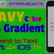 IOS Swift 4 Tutorial Append Wavy Color To Text With Gradient Colors UIImage CGGradient