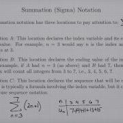 Summation Notation