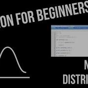 VPython For Beginners 7 Normal Distribution