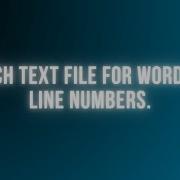 Search For A Word In A Text File Using PHP Find All Occurrences With Line Numbers