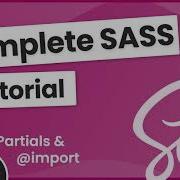 SASS Tutorial Build Your Own CSS Library 4 Partials Import